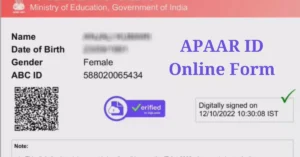 APAAR ID online apply